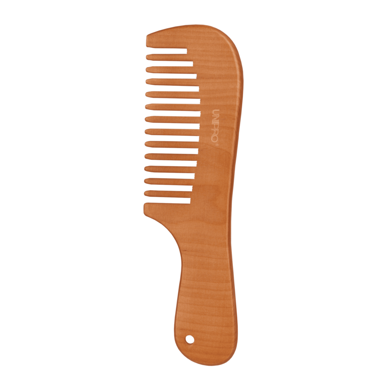 أمشاط خشبية بمقبض UniPro 18.5cm أسنان متباعدة